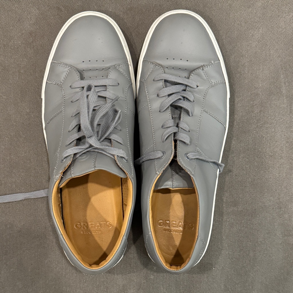 Greats Men's Sneakers In Gray With White Sole (Men’s 12)